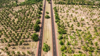 道路景观高角度摄影